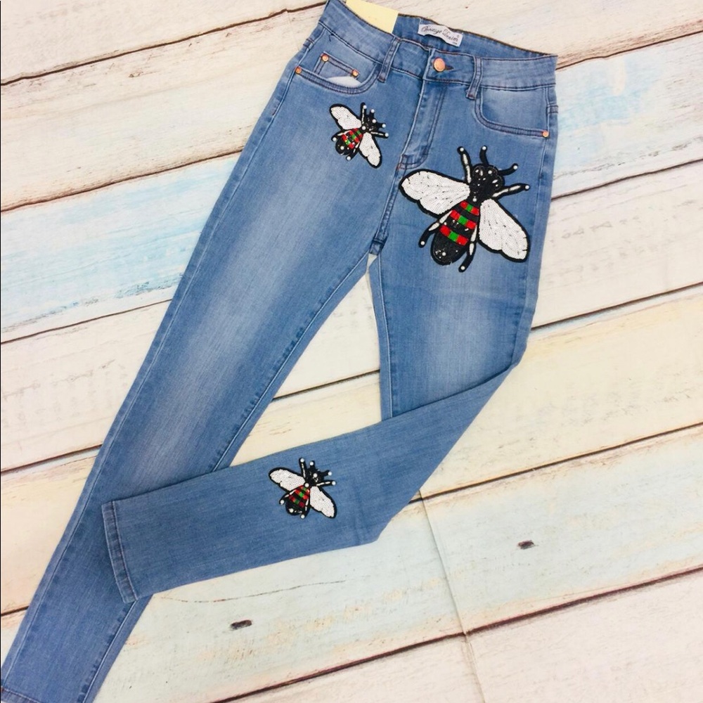 Skinny jeans butterfly fashion(vinizbena)